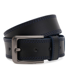 Чоловічий шкіряний ремінь Borsa Leather 115v1fx98-black