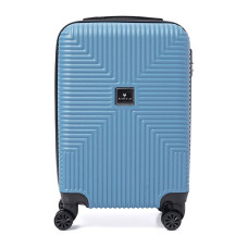 Чемодан маленький 4 колеса Ricco Grande T1Bowtie21blue-M