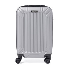 Чемодан маленький 4 колеса Ricco Grande T1Castle1silver-M