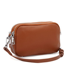 Женская кожаная сумка Borsa Leather K15-605gi-ginger