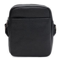 Мужская кожаная сумка Borsa Leather K166365bl-black