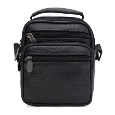 Чоловіча шкіряна сумка Borsa Leather K16685-1bl-black