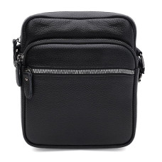 Чоловіча шкіряна сумка Borsa Leather K19803-1bl-black