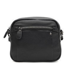 Женская кожаная сумка Borsa Leather K12003bl-black
