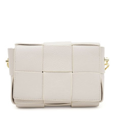 Женская кожаная сумка Borsa Leather K12118w-white