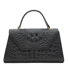 Женская кожаная сумка Borsa Leather K1213D-black