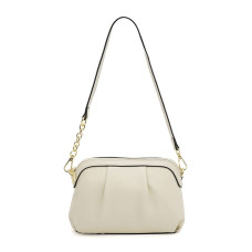 Женская кожаная сумка Borsa Leather K16688w-white