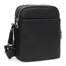 Мужская кожаная сумка Ricco Grande K12141bl-black