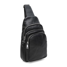 Мужской кожаный рюкзак Keizer K11613bl-black