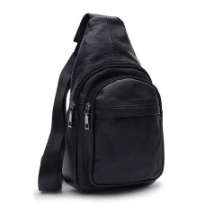 Мужской кожаный рюкзак Keizer K1081bl-black