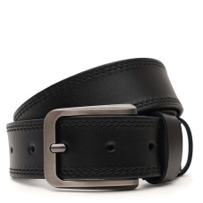 Чоловічий шкіряний ремінь Borsa Leather V1115FX16-black