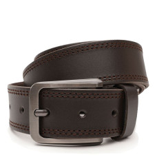 Чоловічий шкіряний ремінь Borsa Leather V1115FX18-brown