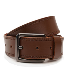 Чоловічий шкіряний ремінь Borsa Leather V1115FX51-brown