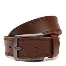 Мужской кожаный ремень Borsa Leather V1FX30-brown