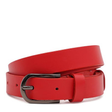 Жіночий шкіряний ремінь Borsa Leather 110v1genw42-red