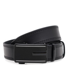 Чоловічий шкіряний ремінь Borsa Leather 115v1genav35-black