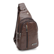Чоловічий рюкзак через плече Monsen C1925br-brown