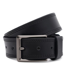 Чоловічий шкіряний ремінь Borsa Leather 115vfx80-black