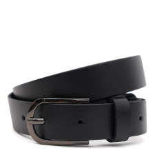Жіночий шкіряний ремінь Borsa Leather 100v1genw33-black