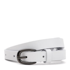 Жіночий шкіряний ремінь Borsa Leather 110v1genw32-white