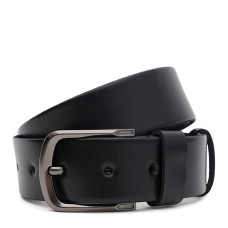 Чоловічий шкіряний ремінь Borsa Leather 115v1fx76-black