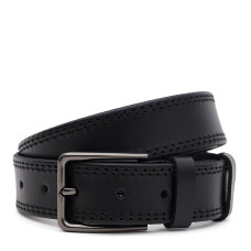Чоловічий шкіряний ремінь Borsa Leather 125v1fx71-black