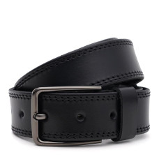 Чоловічий шкіряний ремінь Borsa Leather 150v1fx67-black