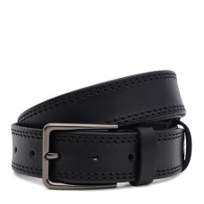 Чоловічий шкіряний ремінь Borsa Leather 150v1fx74-black