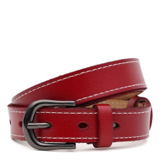 Женский кожаный ремень Borsa Leather CV1ZK-007r-red