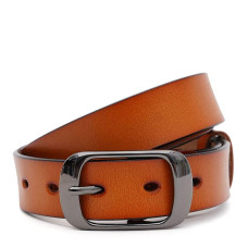 Женский кожаный ремень Borsa Leather CV1ZK-008g-ginger