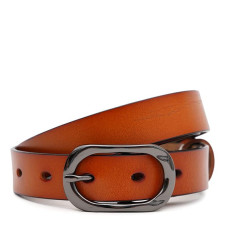 Жіночий шкіряний ремінь Borsa Leather CV1ZK-052g-brown
