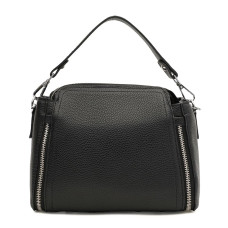 Женская кожаная сумка Borsa Leather K10018bl-black