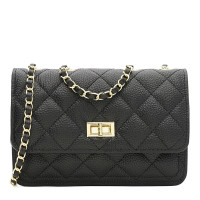 Женская кожаная сумка Borsa Leather K11512bl-black