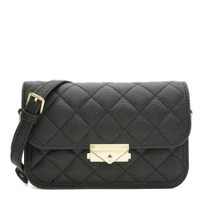 Женская кожаная сумка Borsa Leather K12202bl-black