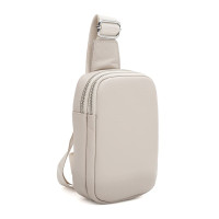 Женский кожаный рюкзак через плечо Borsa Leather K17107w-white