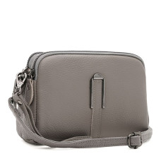 Женская кожаная сумка Borsa Leather K188084gr-gray
