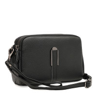 Женская кожаная сумка Borsa Leather K188084bl-black