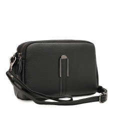 Женская кожаная сумка Borsa Leather K188084bl-black