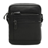 Мужская кожаная сумка Borsa Leather K18817bl-black