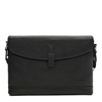Мужская кожаная сумка Borsa Leather K18868bl-black