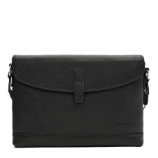 Чоловіча шкіряна сумка Borsa Leather K18868bl-black